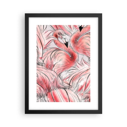Poster in cornice nera - Corpo di ballo alato - 30x40 cm
