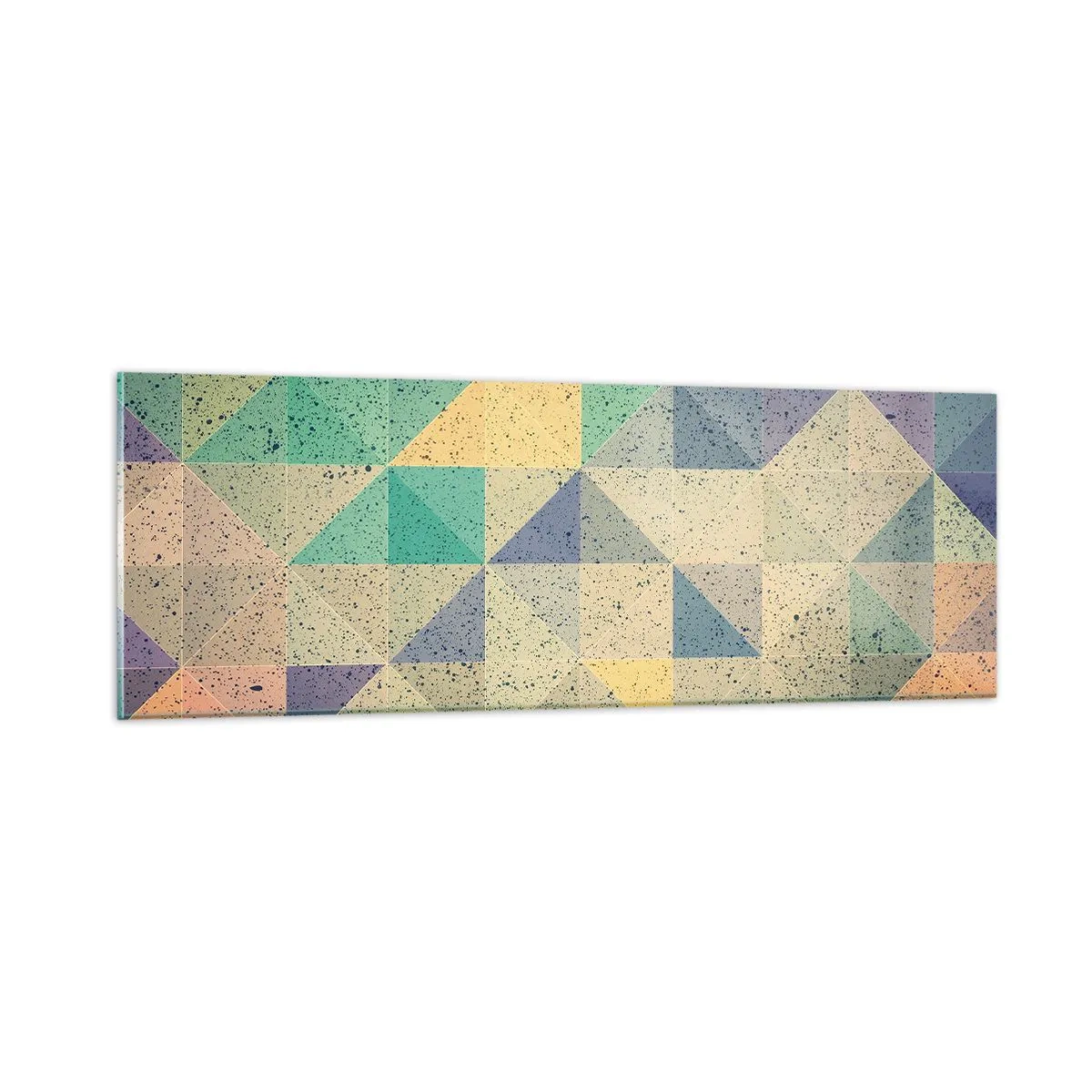 Quadro su vetro - La repubblica dei triangoli - 90x30 cm
