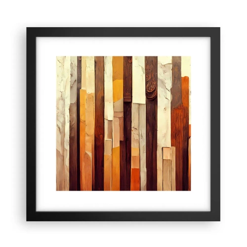 Poster in cornice nera - L'inno dei legni boschivi - 30x30 cm