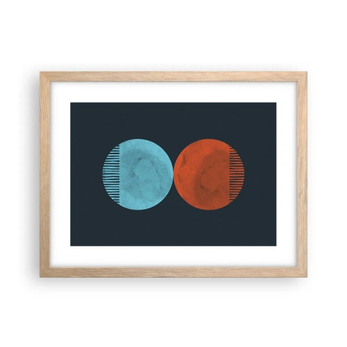 Poster in cornice rovere chiaro - Solo geometria? - 40x30 cm