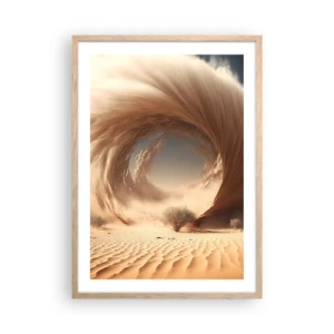 Poster in cornice rovere chiaro - Il portale è aperto - 50x70 cm