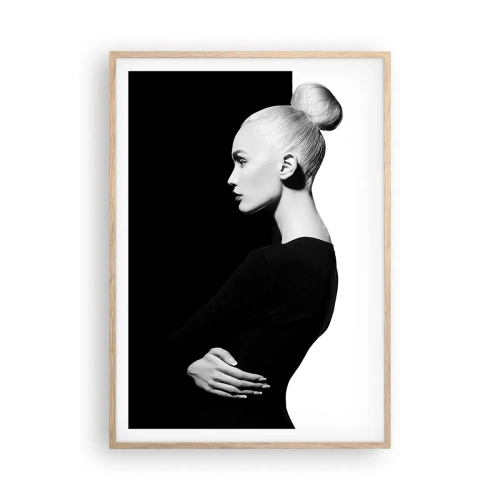 Poster in cornice rovere chiaro - Semplicemente donna - 70x100 cm