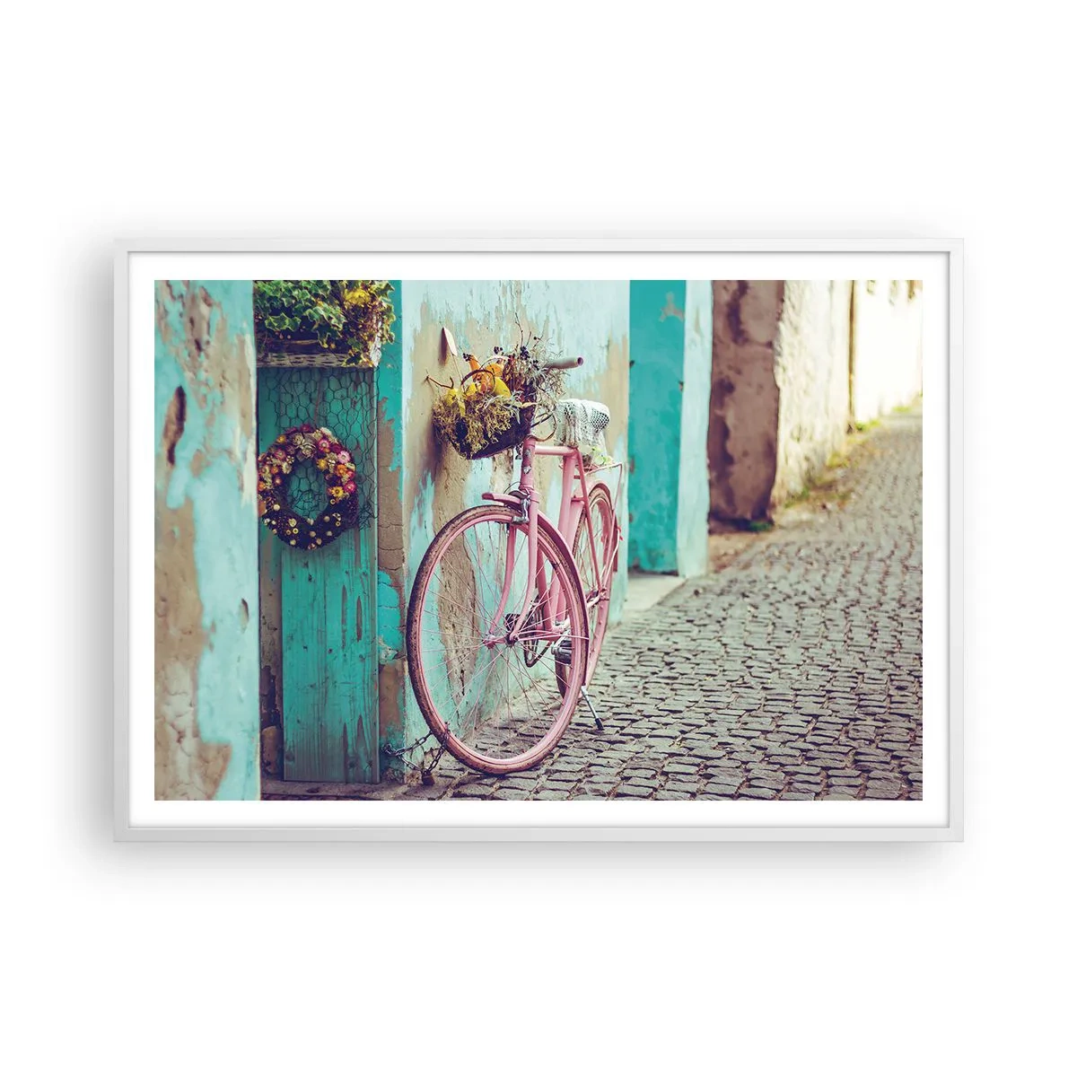 Poster in cornice bianca - Torno subito - 100x70 cm