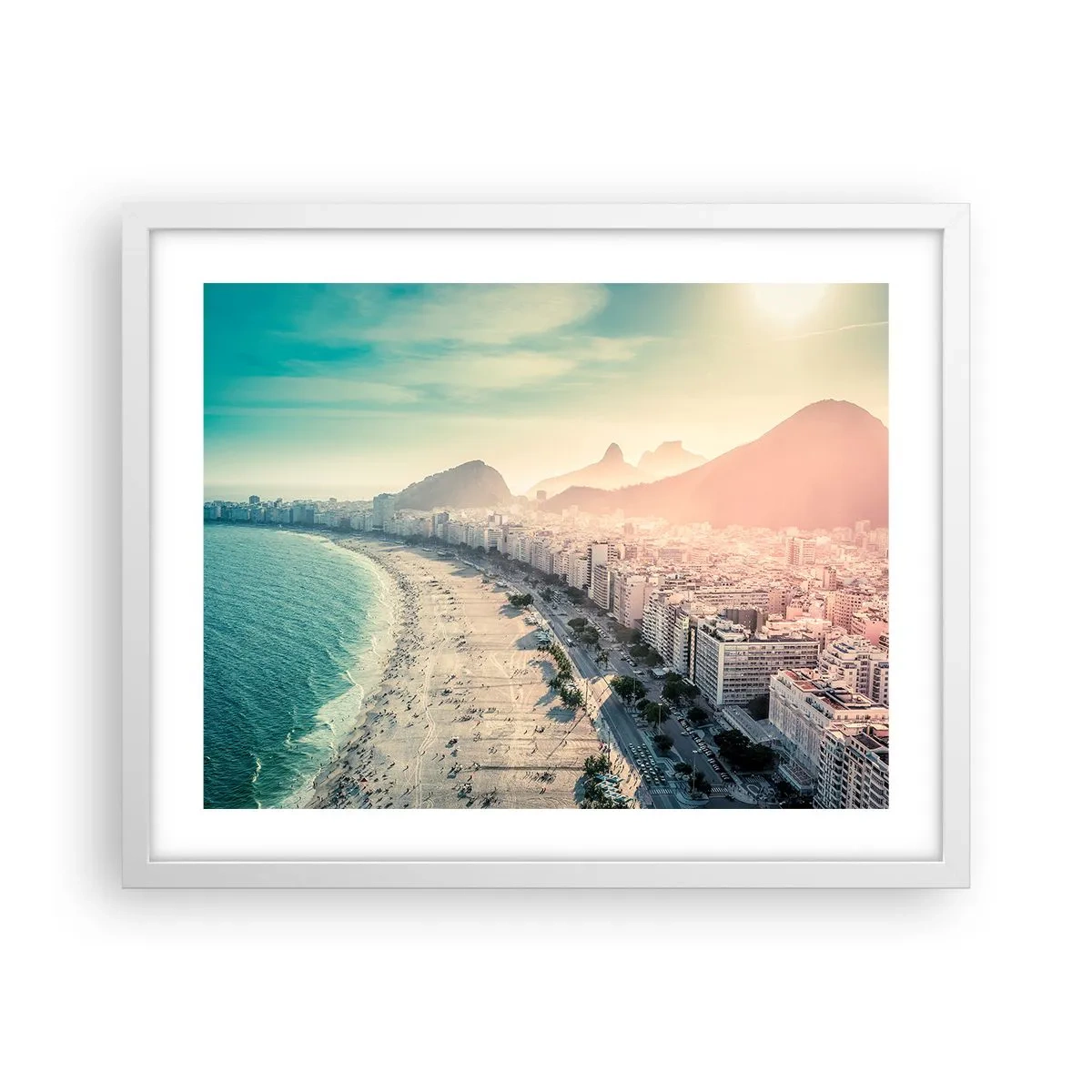 Poster in cornice bianca - Vacanze senza fine a Rio - 50x40 cm