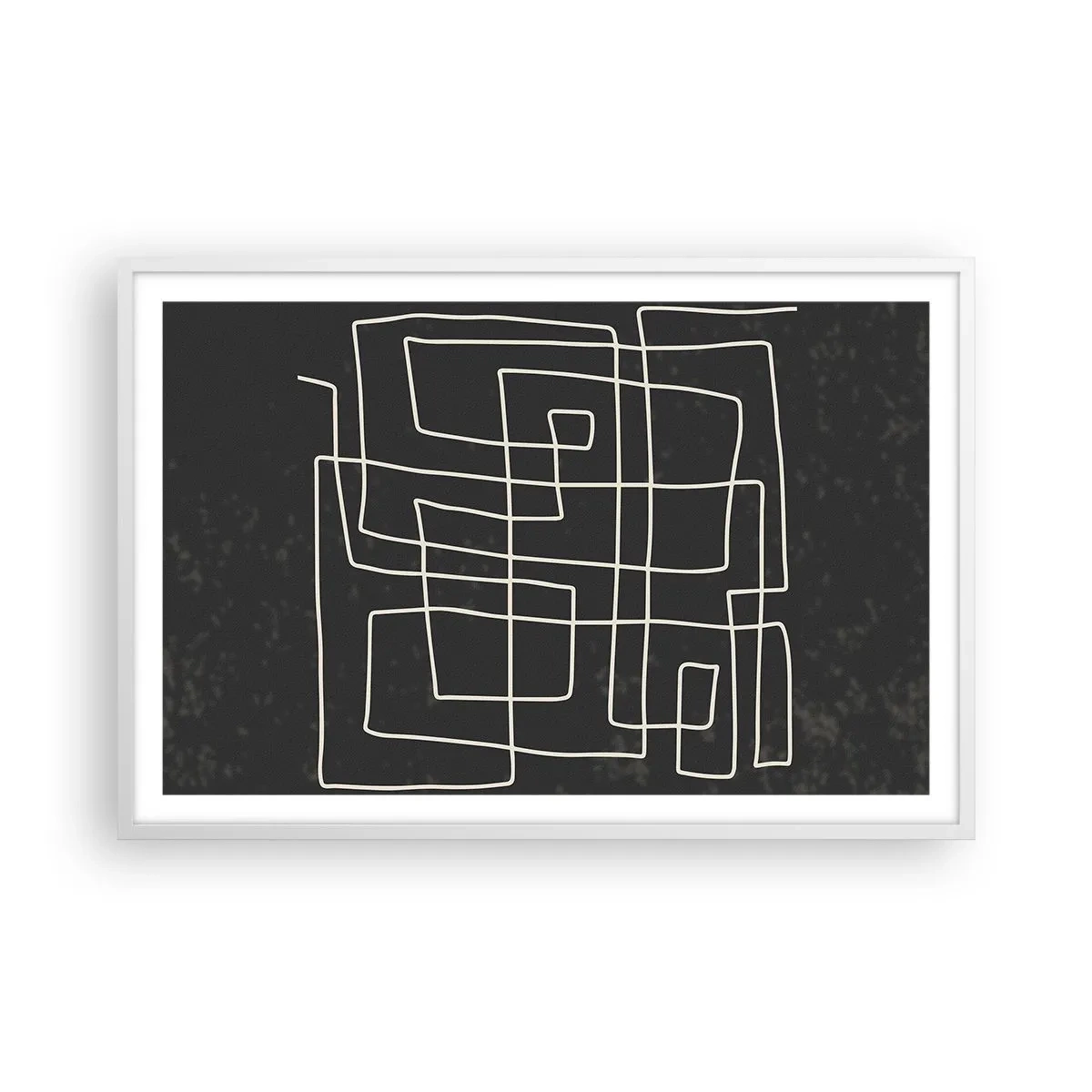 Poster in cornice bianca - Non è così semplice - 91x61 cm