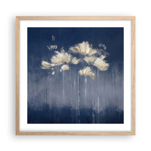 Poster in cornice rovere chiaro - Come petali al vento - 50x50 cm