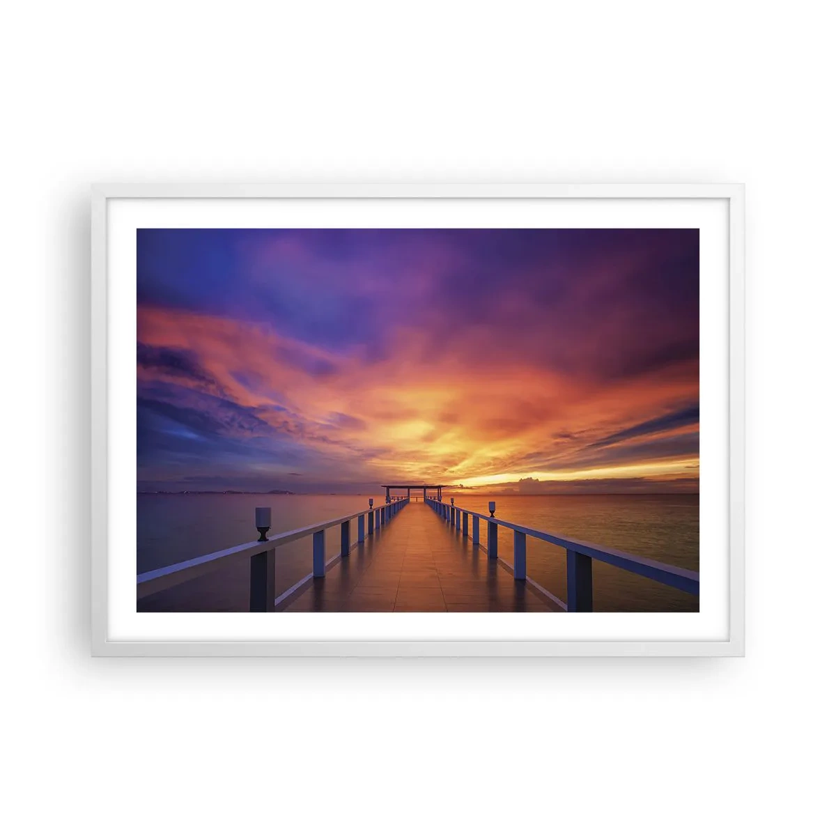 Poster in cornice bianca - Senza fine - 70x50 cm