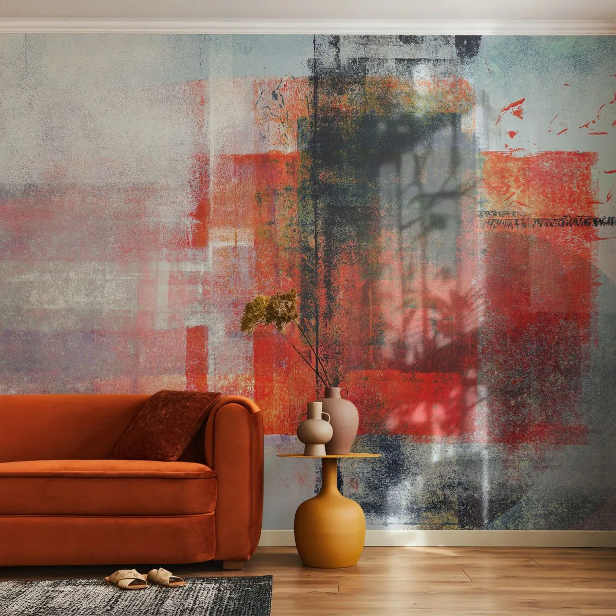 Fotomurali Premium Canvas - Composizione arroventata - Pezzo, Astrazione, Industriale - 150x105 cm