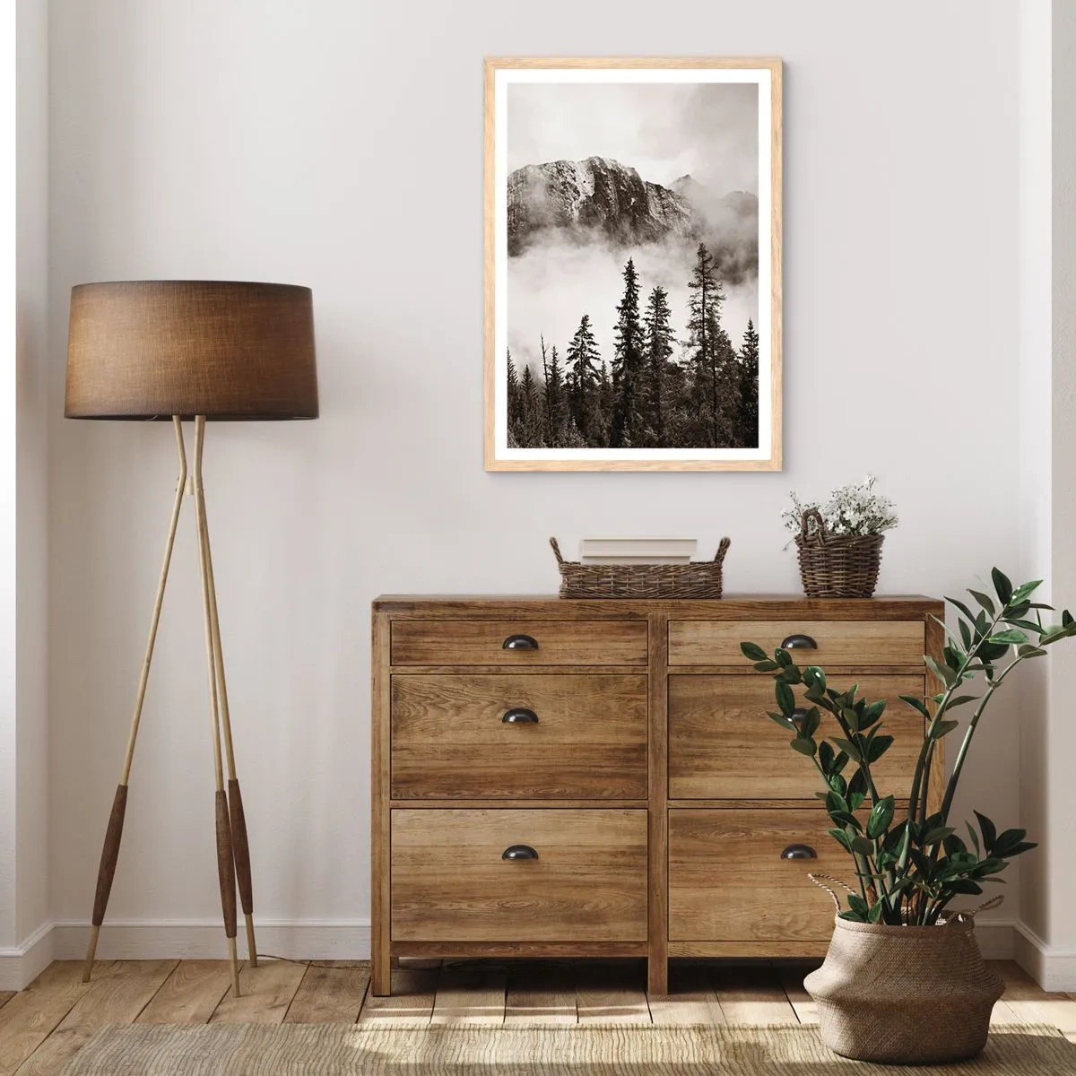 Poster in cornice rovere chiaro - Il sovrano di granito - 40x50 cm