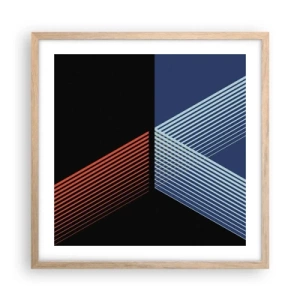 Poster in cornice rovere chiaro - Una storia semplice - 50x50 cm