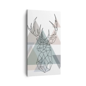 Quadro su tela - Stampe su Tela - Nel bosco geometrico - 45x80 cm