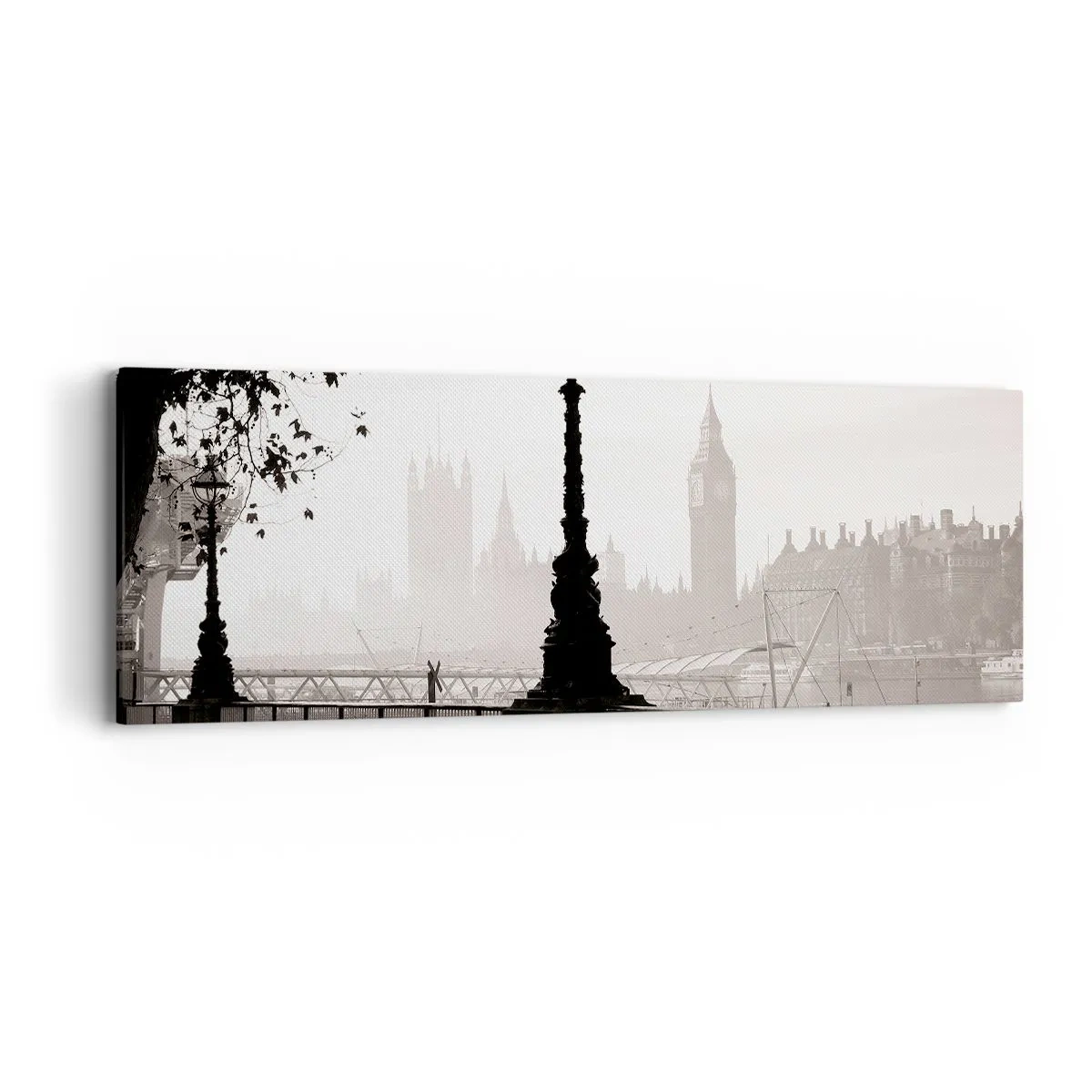 Quadro su tela - Stampe su Tela - Un mattino a Londra - 90x30 cm
