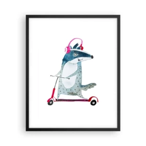 Poster in cornice nera - Tassi di gioia - 40x50 cm