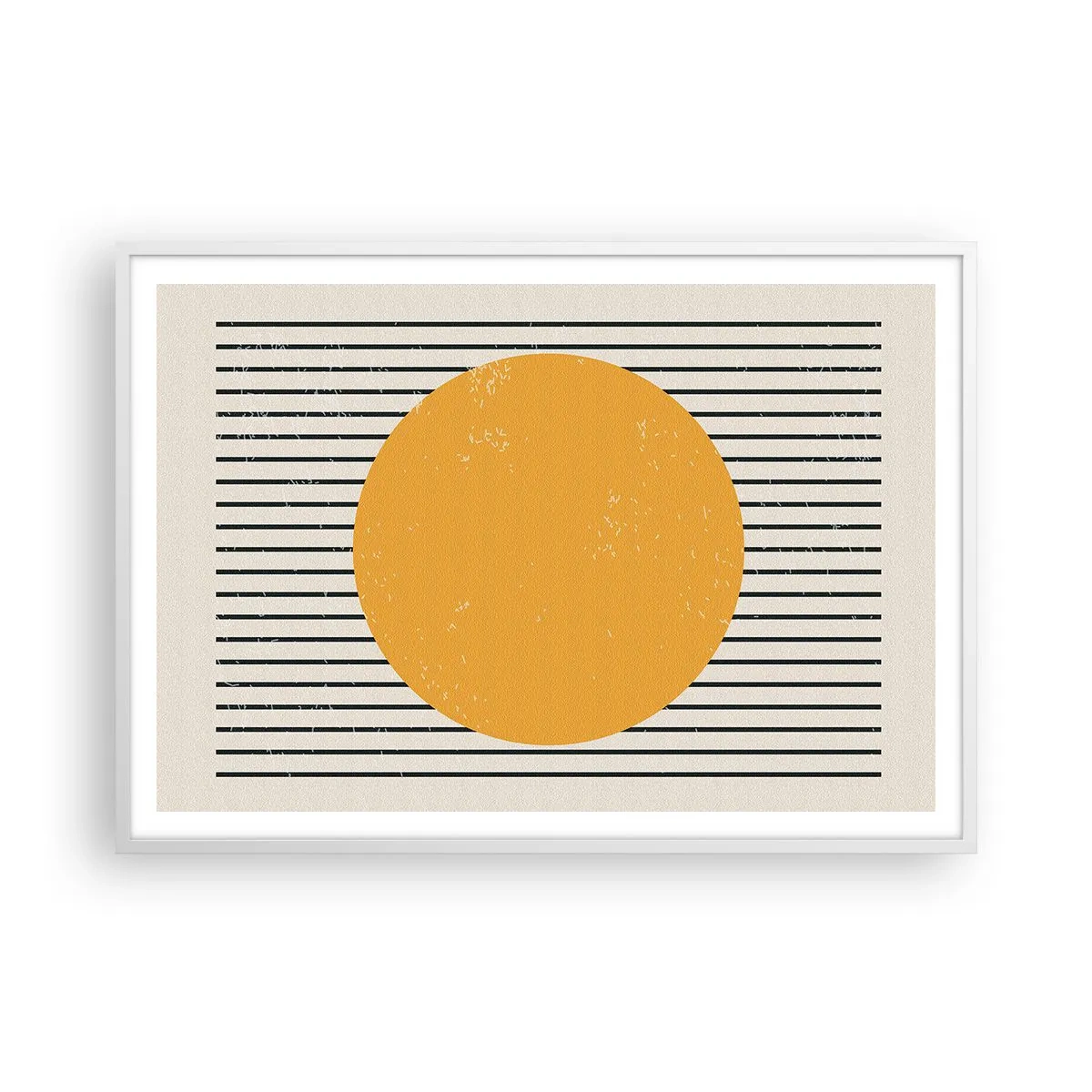 Poster in cornice bianca - La forza della semplicità - 100x70 cm