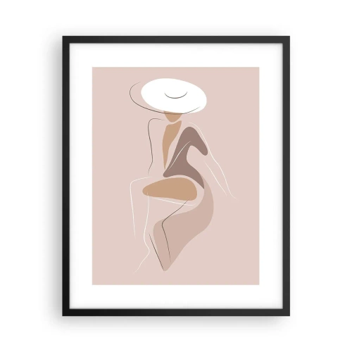 Poster in cornice nera - Essere una dama - 40x50 cm