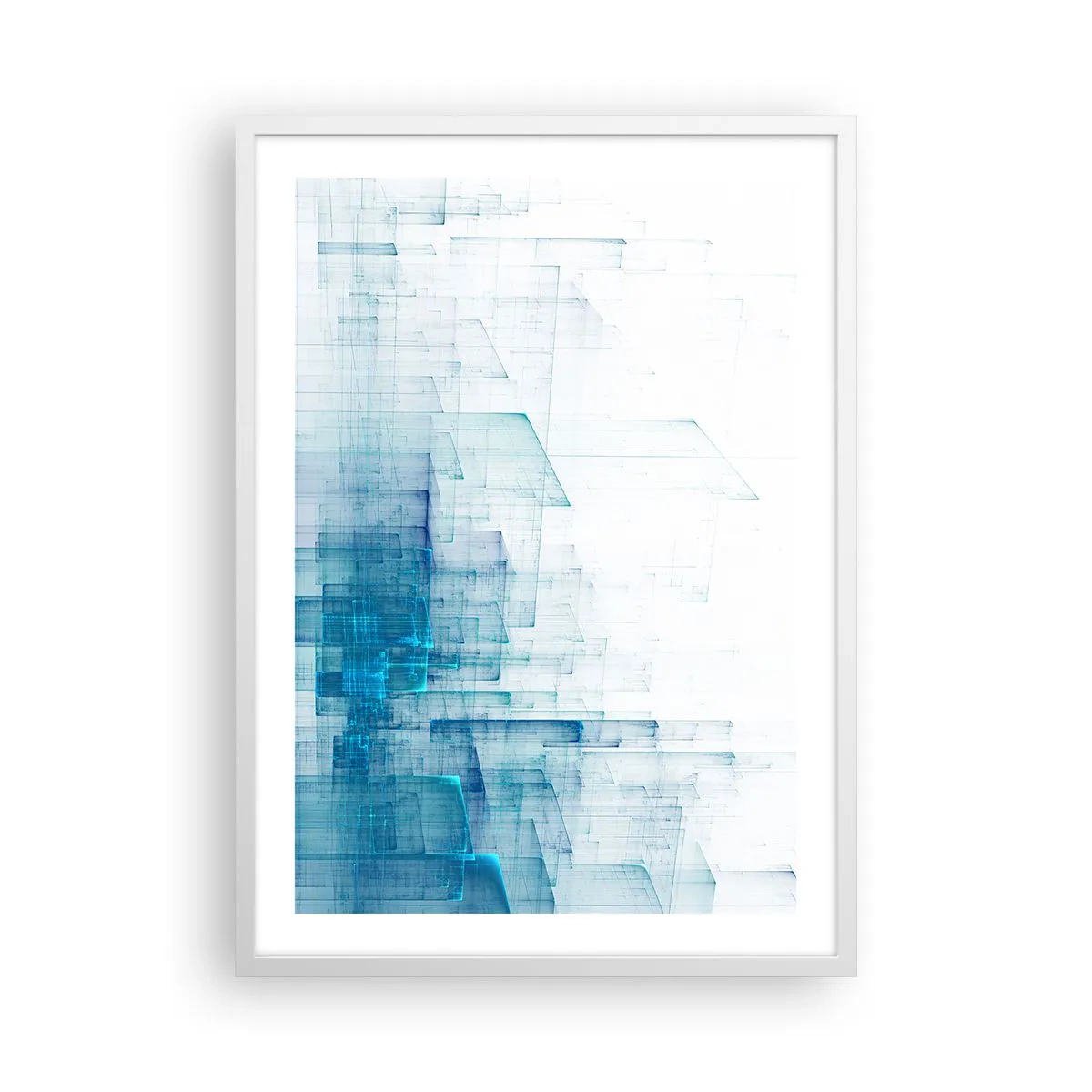 Poster in cornice bianca - E lo spazio fu - 50x70 cm