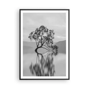 Poster in cornice nera - C'è un paese così - 70x100 cm