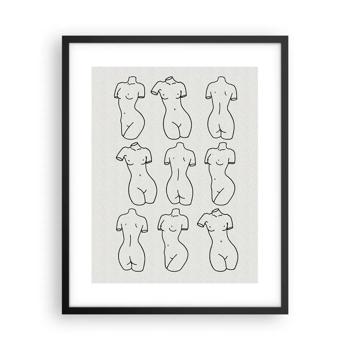 Poster in cornice nera - Solo Venere - 40x50 cm