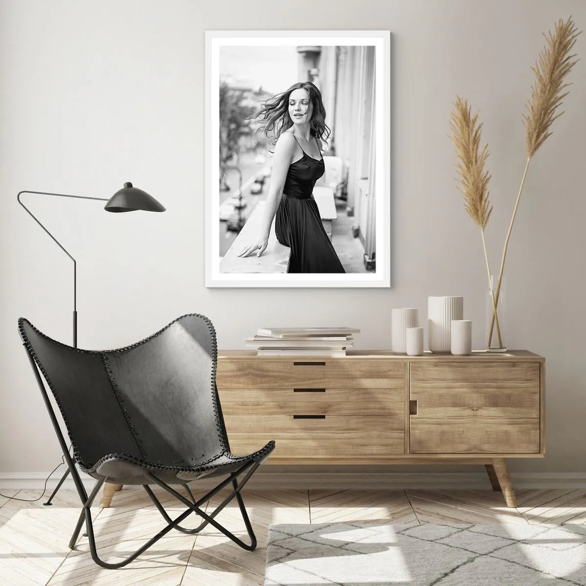 Poster in cornice bianca - Sicuramente parigina - 70x100 cm