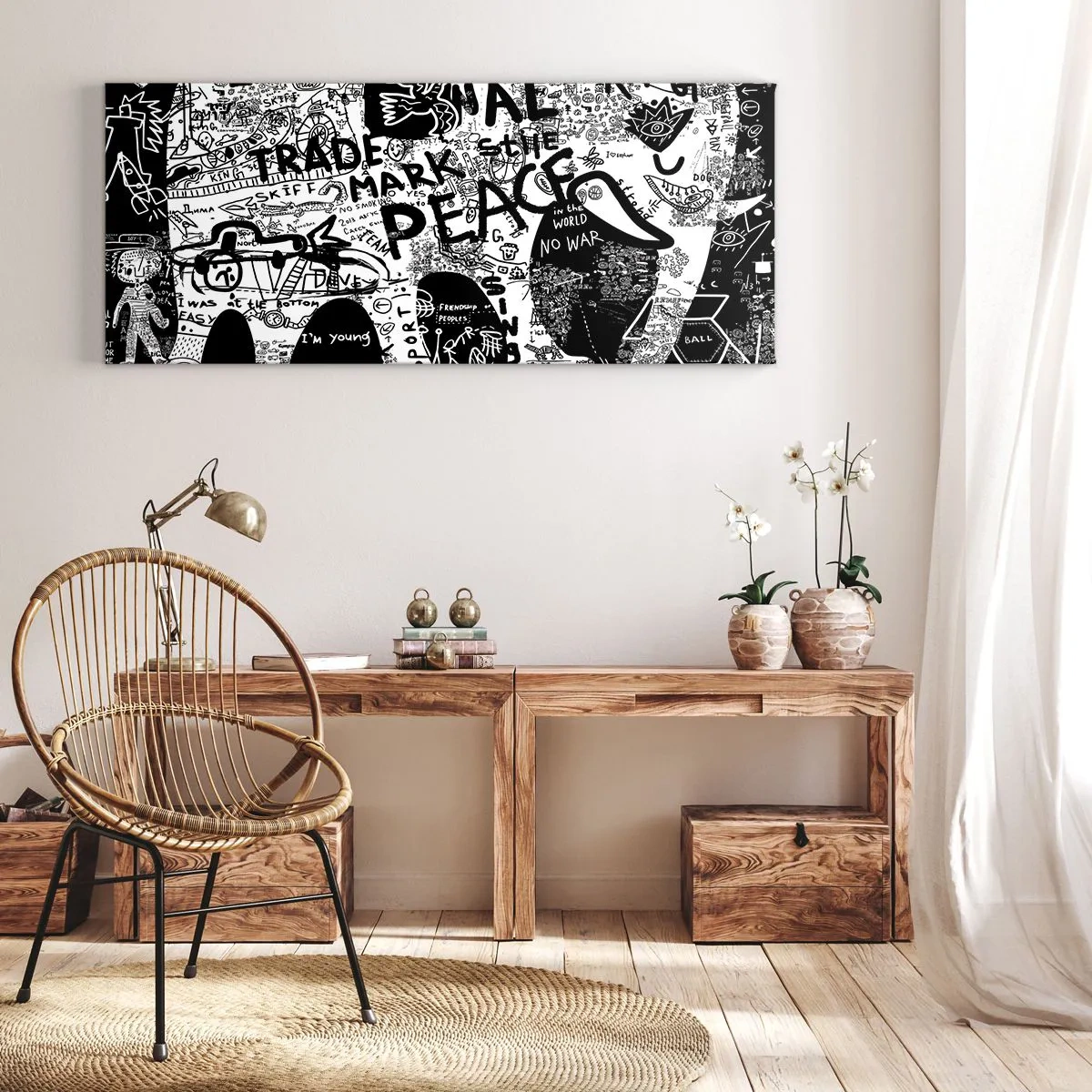 Quadro su tela - Stampe su Tela - Il ricco mondo della strada - 100x40 cm