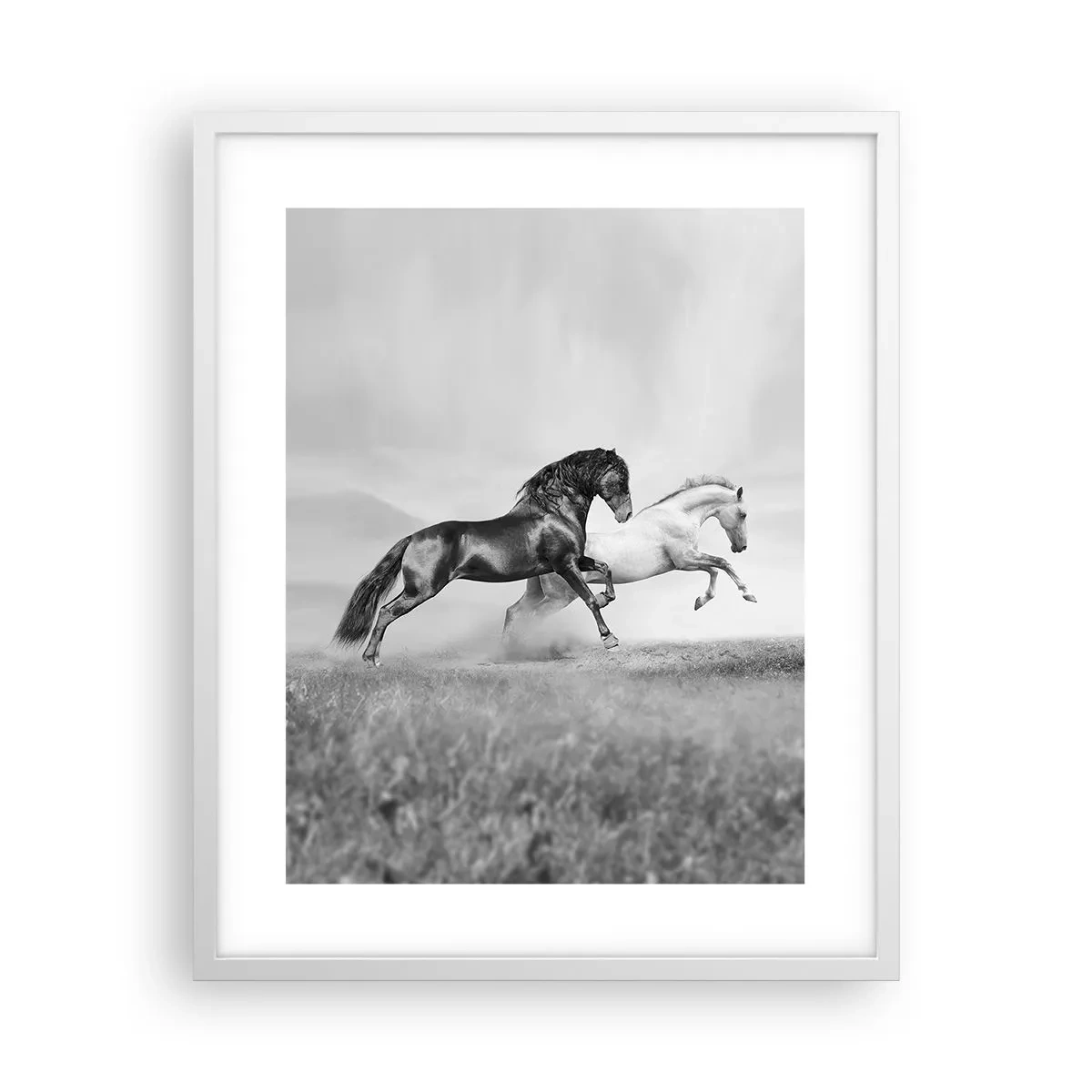 Poster in cornice bianca - Angeli e demoni - 40x50 cm