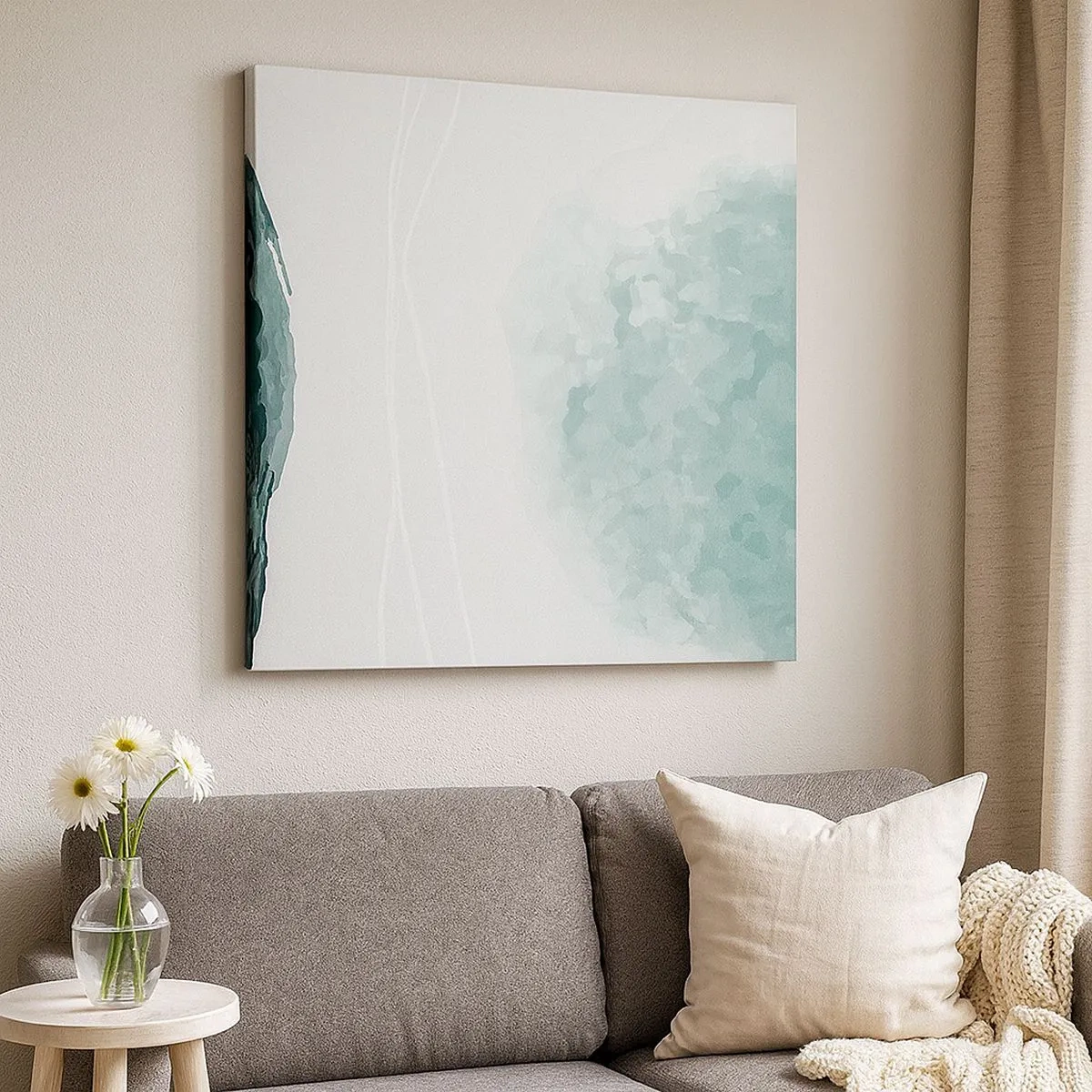 Quadro su tela - Stampe su Tela - Incontro con la nebbia - 30x30 cm