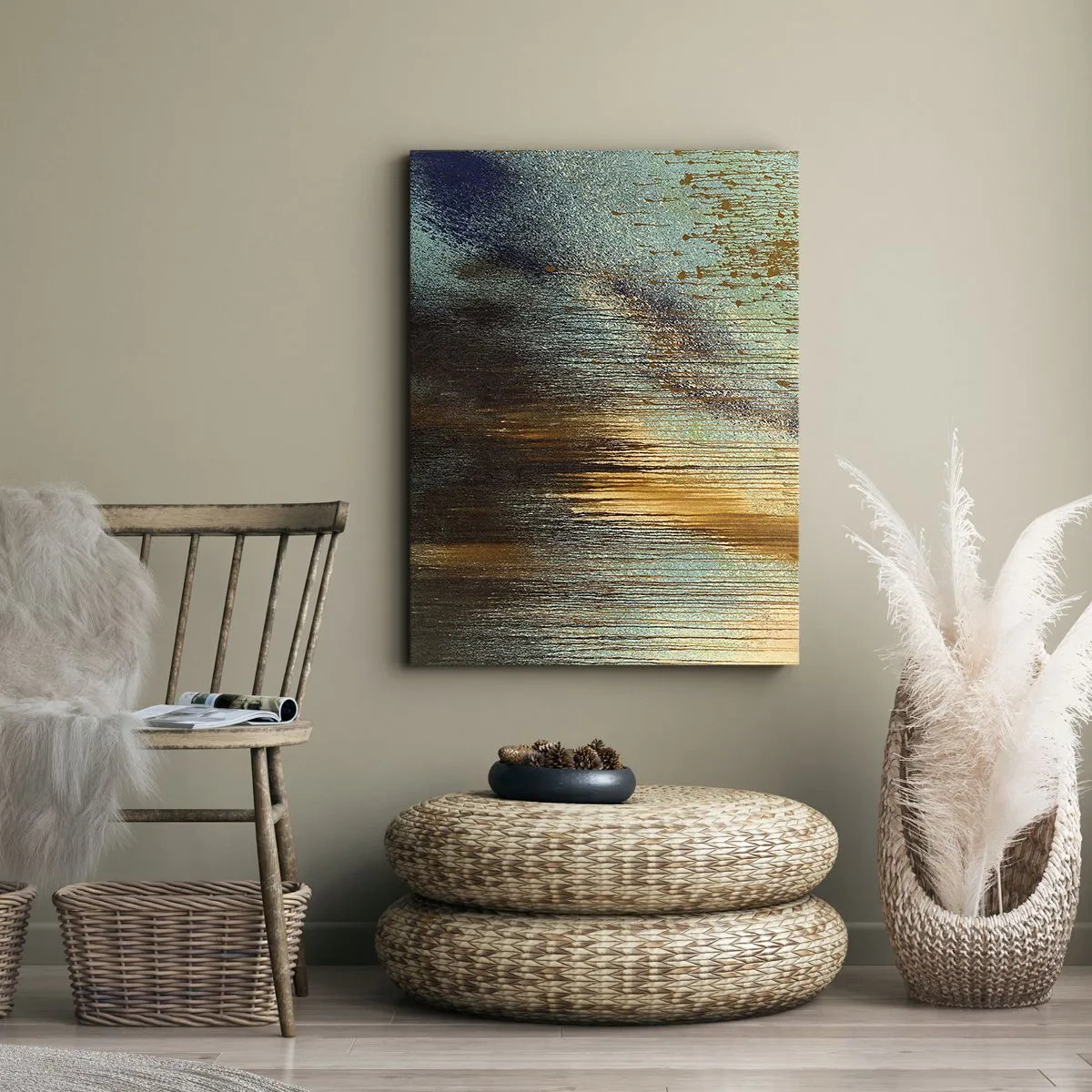 Quadro su tela - Stampe su Tela - Composizione cromatica non casuale - 45x80 cm