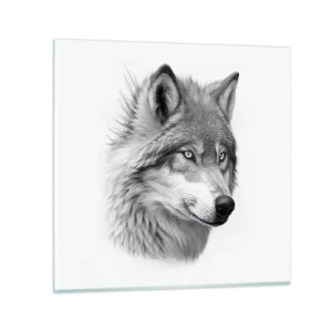 Quadro su vetro - Alfa, senza dubbio - 50x50 cm
