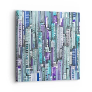 Quadro su tela - Stampe su Tela - Bluastri dal cielo - 30x30 cm