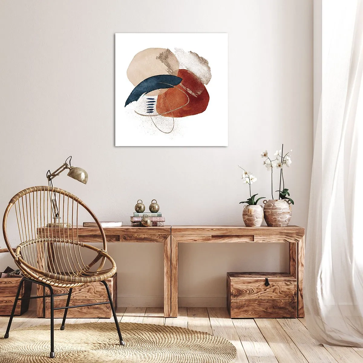 Quadro su tela - Stampe su Tela - Composizione ovale - 70x70 cm