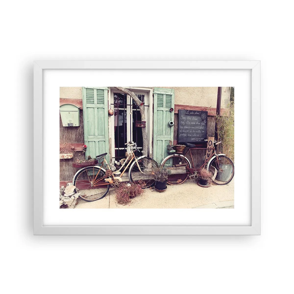 Poster in cornice bianca - Evviva la provincia - 40x30 cm