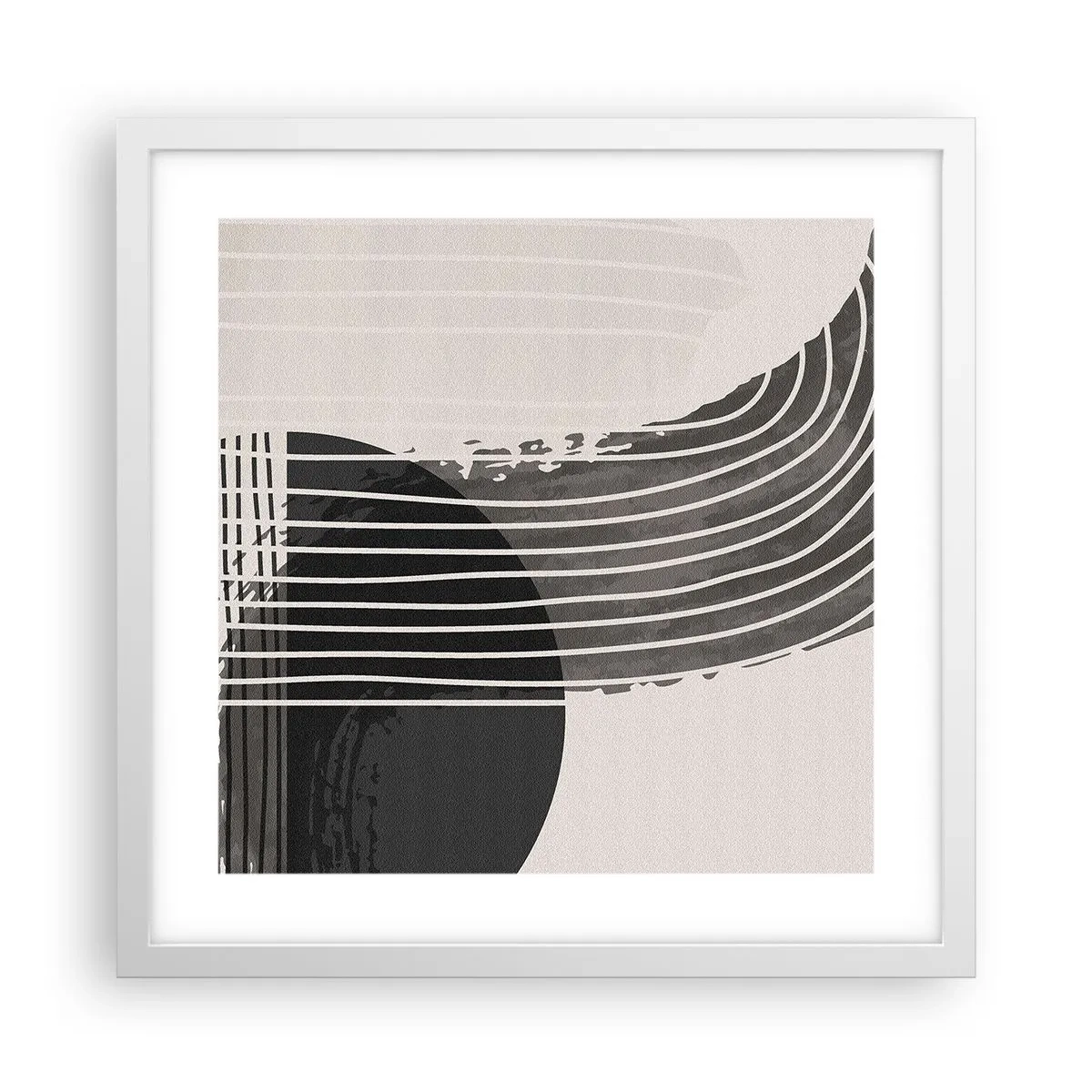 Poster in cornice bianca - Andata e ritorno - 40x40 cm