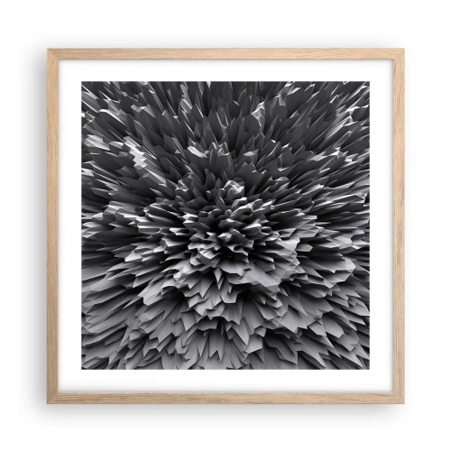 Poster in cornice rovere chiaro - Spigolosità massima - 50x50 cm