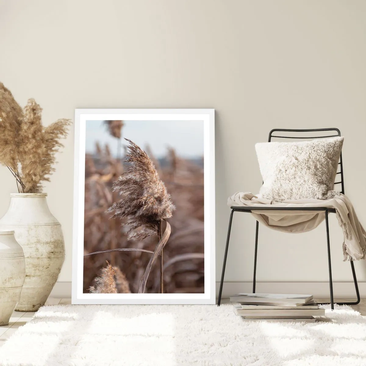 Poster in cornice bianca - è tempo di volare col vento - 61x91 cm