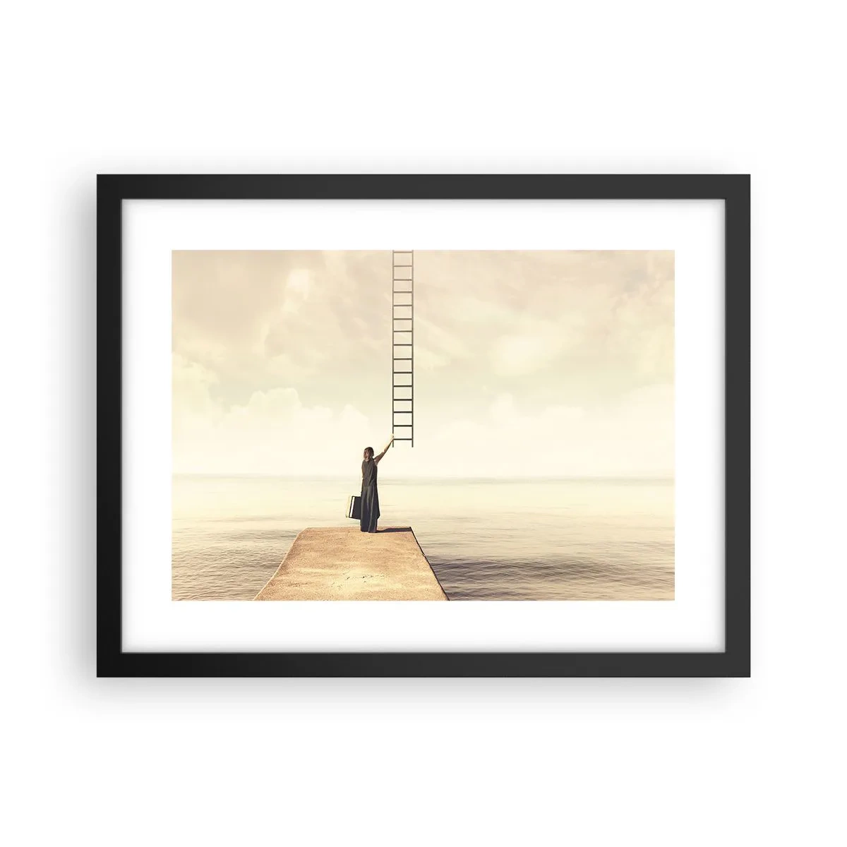Poster in cornice nera - Viaggio magico - 40x30 cm