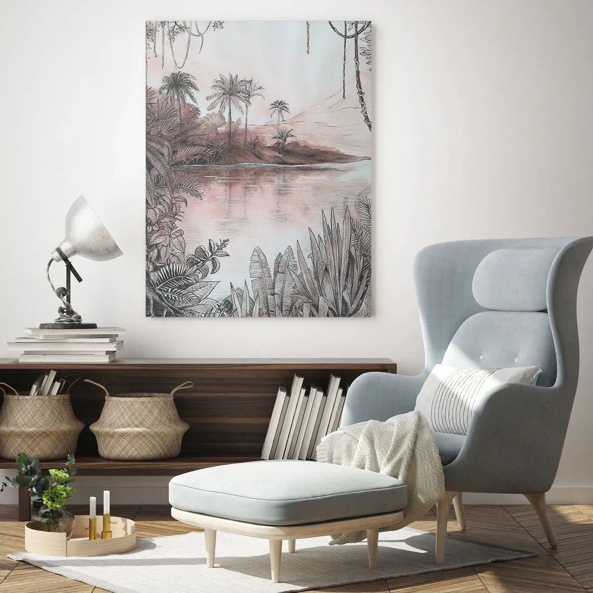 Quadro su vetro - Diario di un esploratore del 19esimo secolo - 70x100 cm