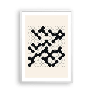 Poster in cornice bianca - Gioco cinese: variazione - 50x70 cm