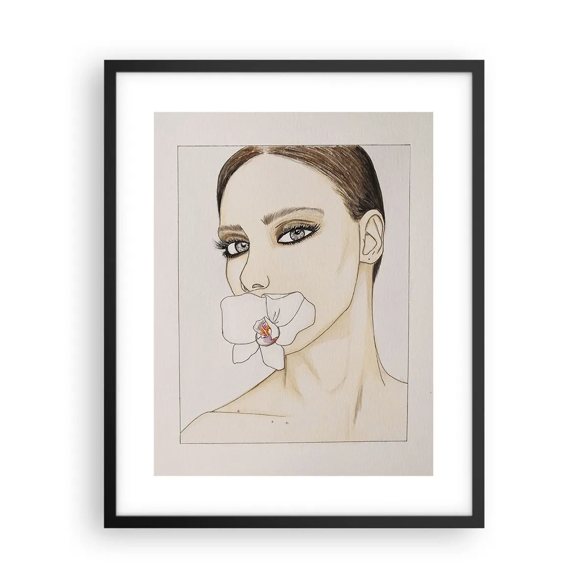 Poster in cornice nera - Simbolo di eleganza e bellezza - 40x50 cm