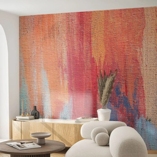 Fotomurali Premium Sand - Colando con l'arcobaleno - Astrazione, Pezzo, Pittura - 250x175 cm