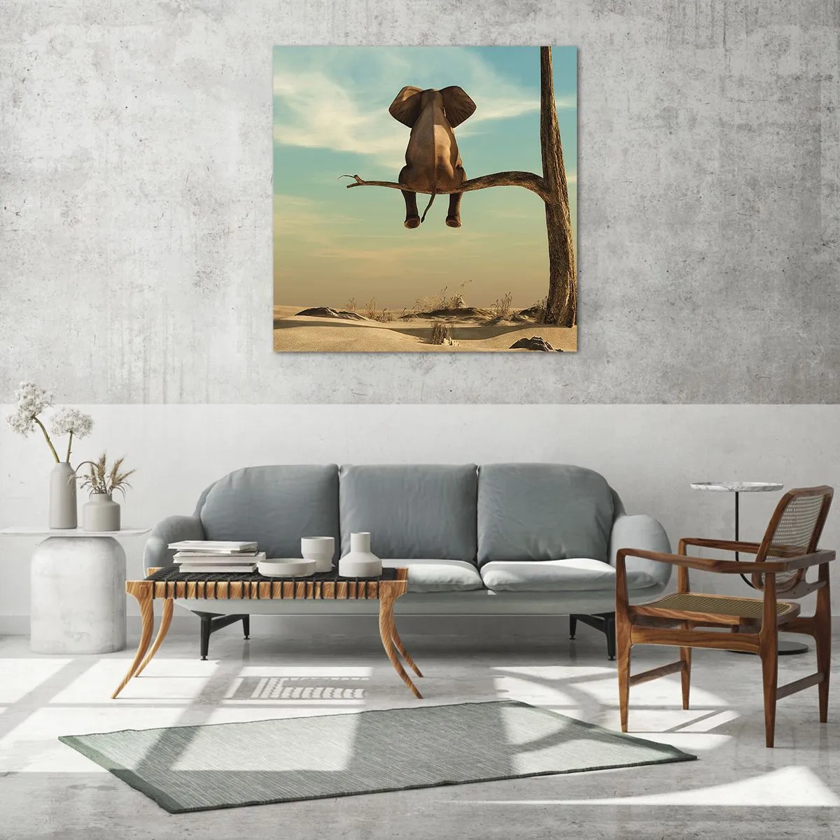 Quadro su vetro - Nuovo punto di vista - 40x40 cm