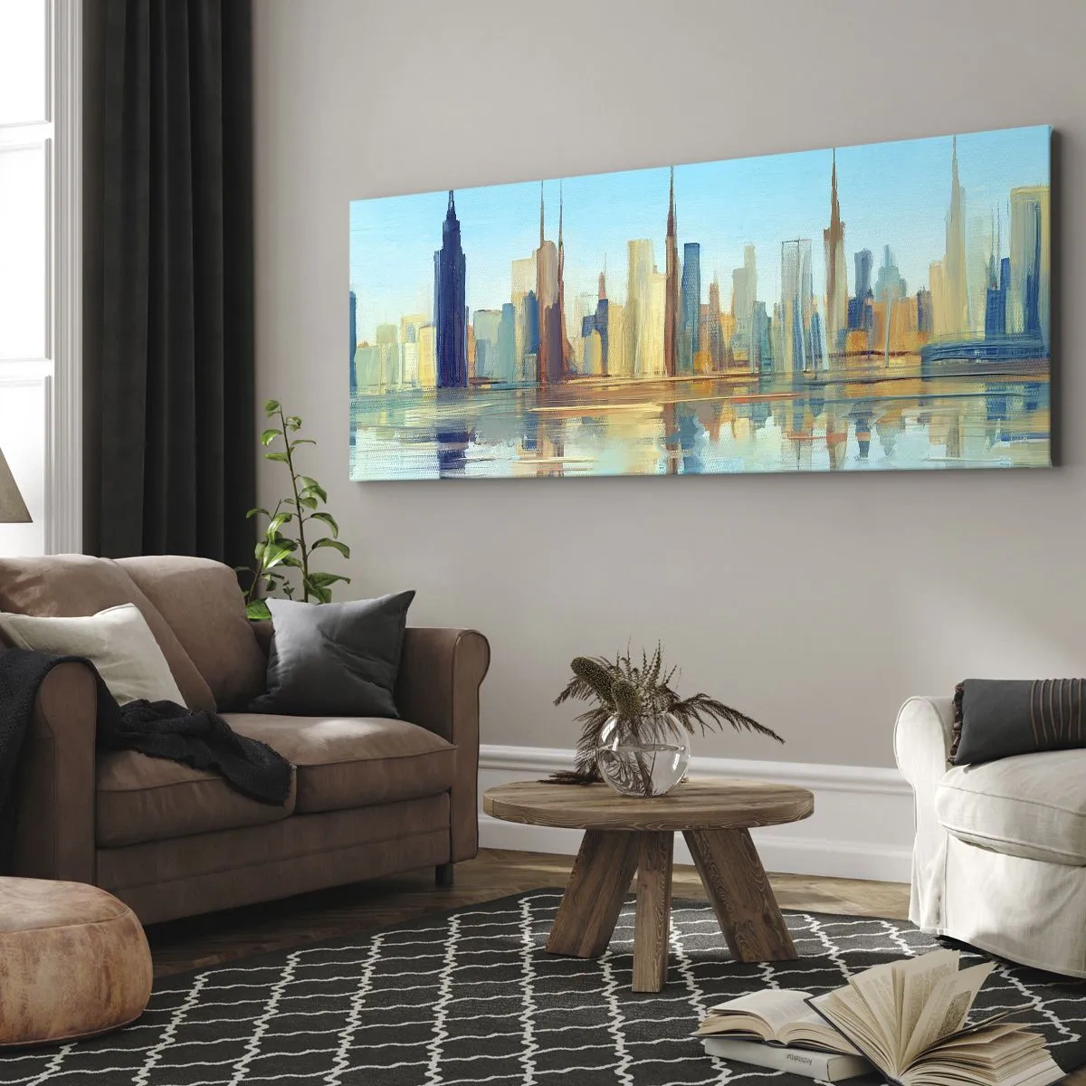 Quadro su tela - Stampe su Tela - Metropoli assolata - 100x40 cm
