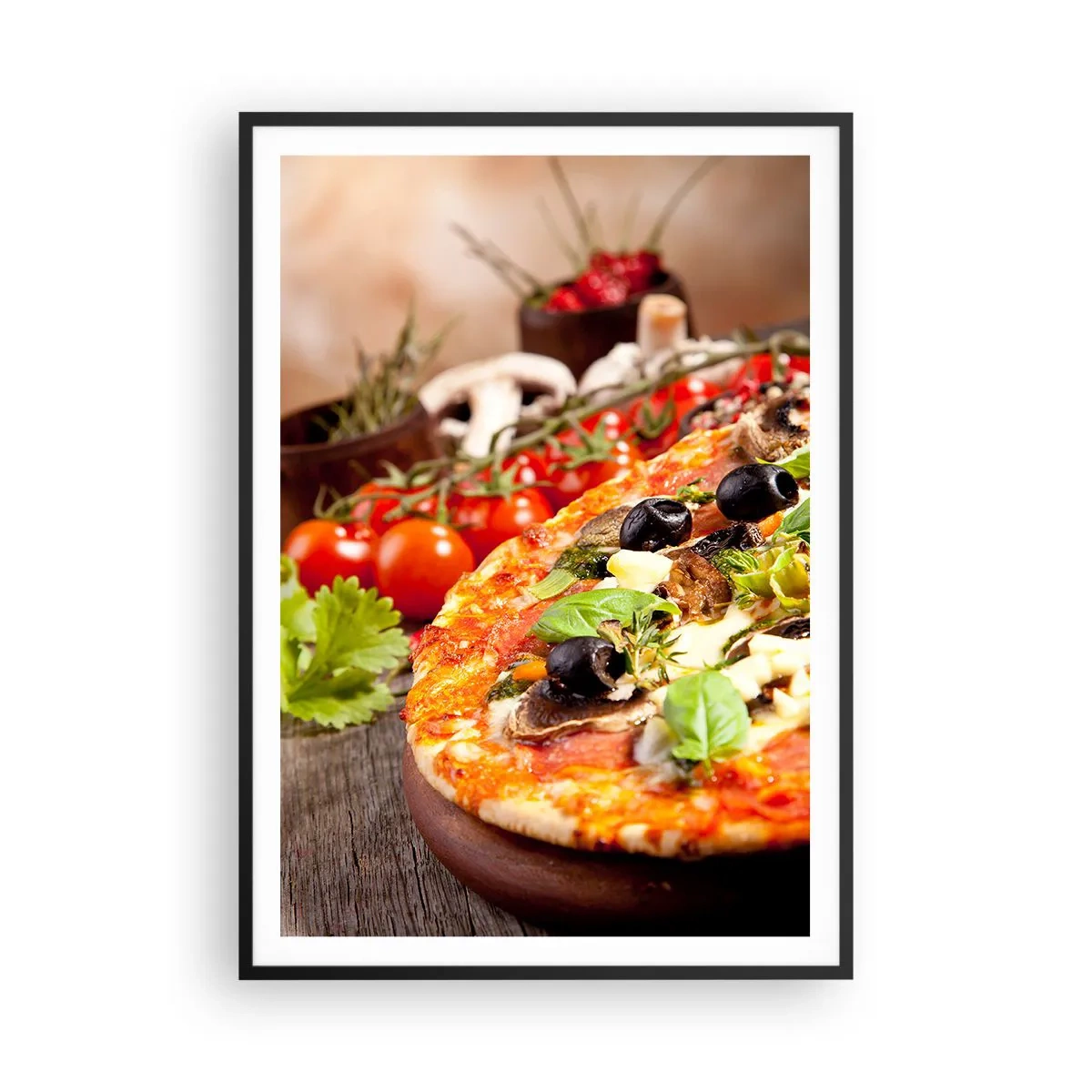 Poster in cornice nera - Con ingredienti tellurici - 70x100 cm