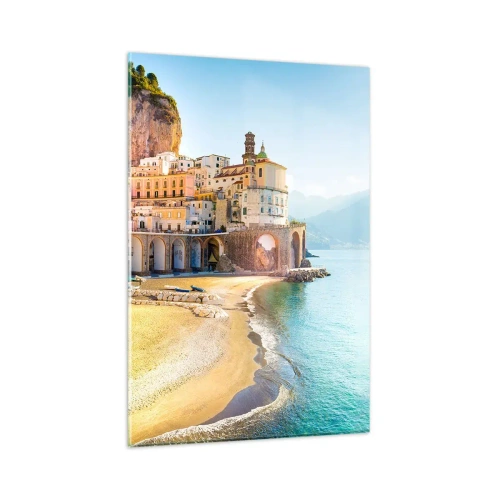 Quadro su vetro - La città incredibile - 80x120 cm