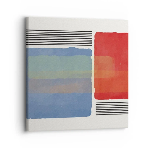 Quadro su tela - Stampe su Tela - Spirito e lettera della geometria - 30x30 cm