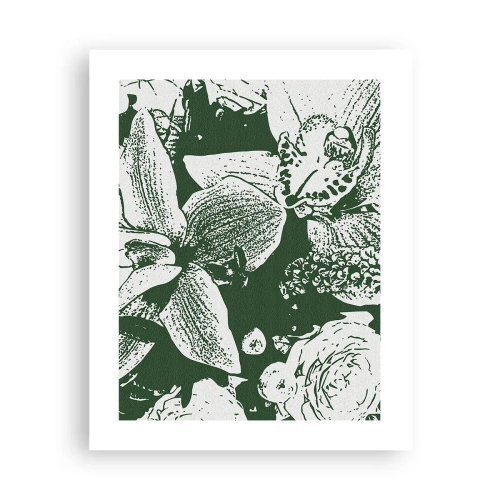 Poster - Bouquet: il mondo del verde - 40x50 cm