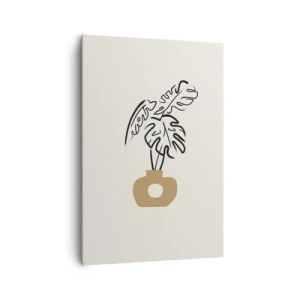 Quadro su tela - Stampe su Tela - Monstera: ornamento della casa - 70x100 cm