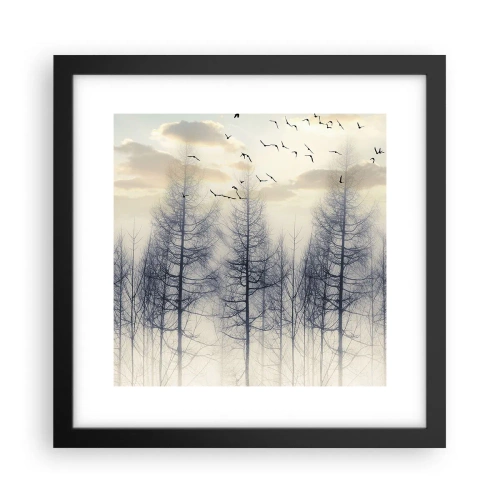 Poster in cornice nera - Lo spirito della foresta - 30x30 cm