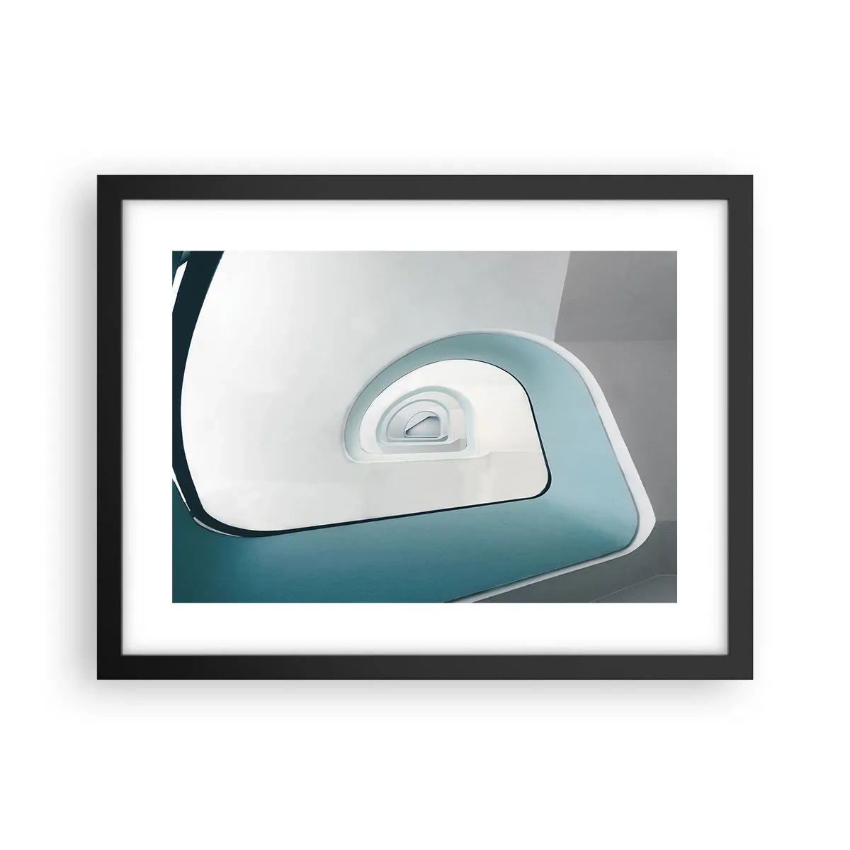 Poster in cornice nera - Blu fino in fondo - 40x30 cm