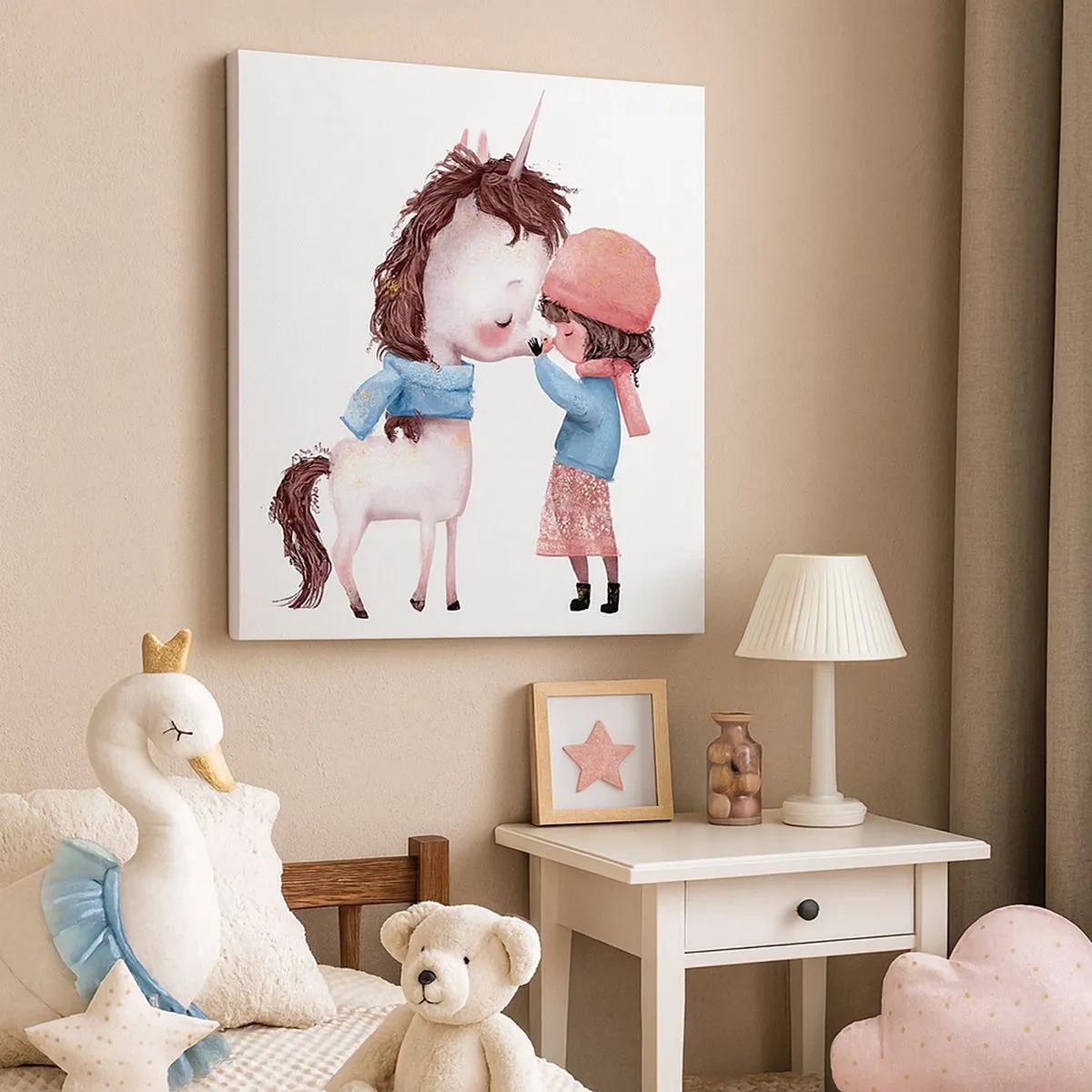 Quadro su tela - Stampe su Tela - Racconto d'inverno - 30x30 cm