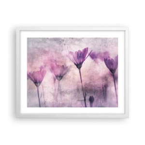Poster in cornice bianca - Il sogno dei fiori - 50x40 cm